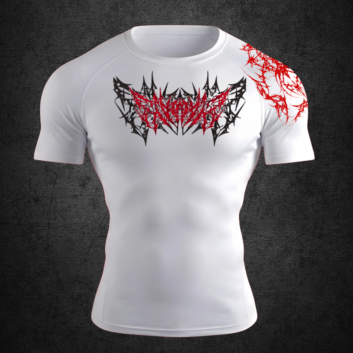 COMPRESSION T-SHIRT WHITE BLOODLINE
