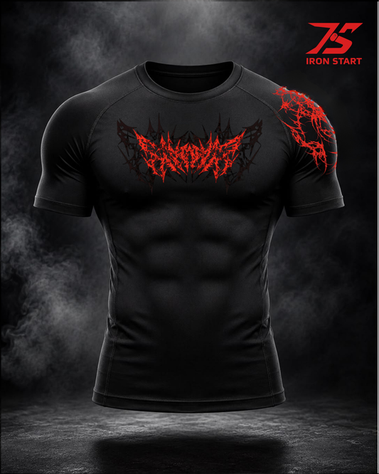 COMPRESSION T-SHIRT BLACK BLOODLINE