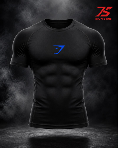 COMPRESSION T-SHIRT GYM SHARK