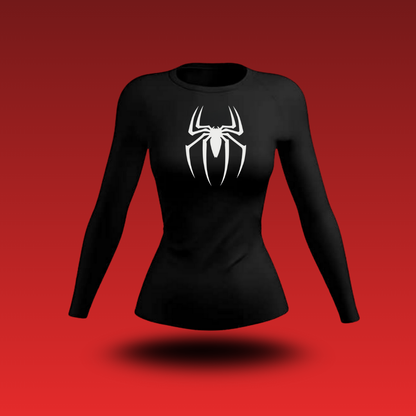 Compression Long Sleeve Shirt spider whomans