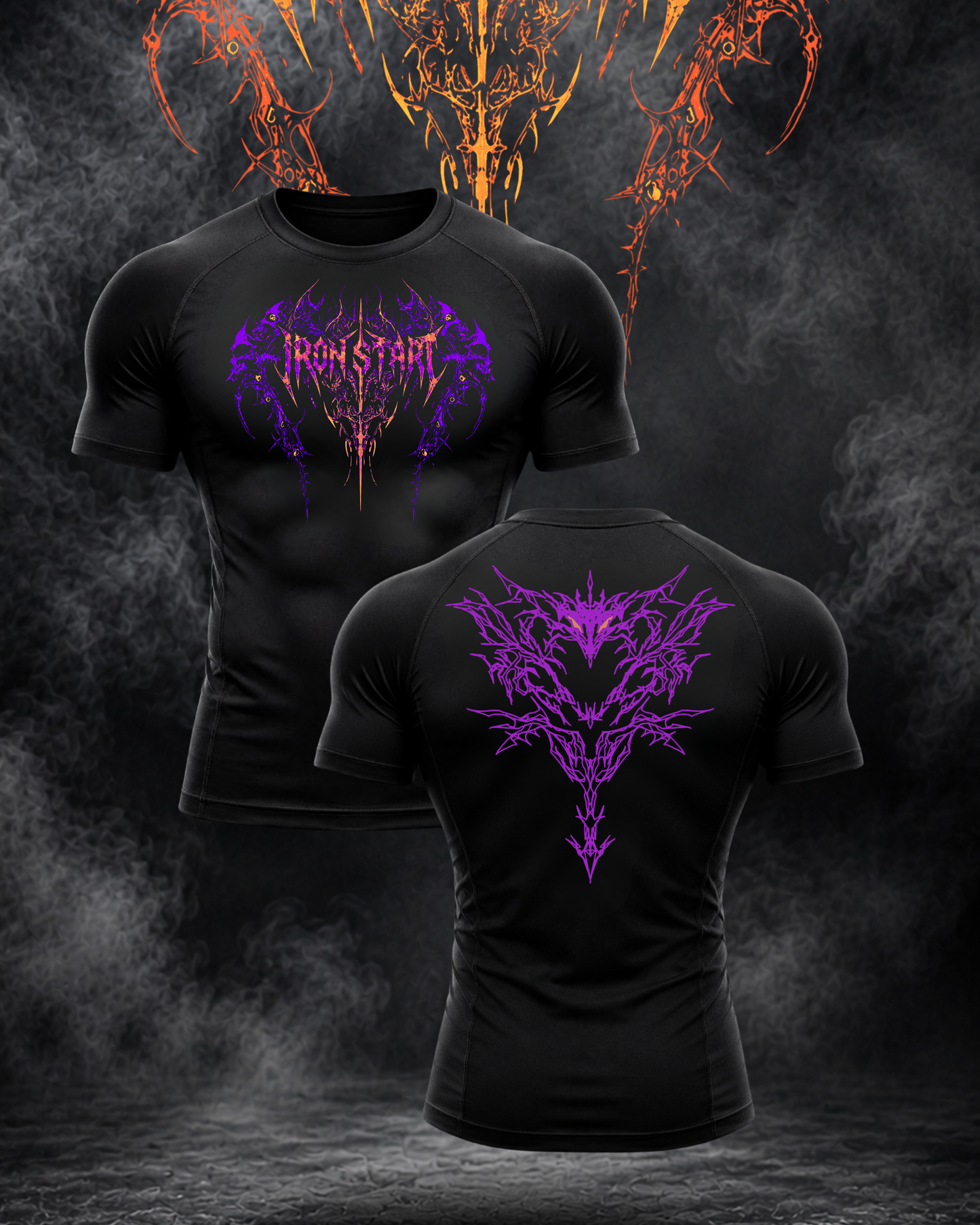 IRONDRAG PURPLE COMPRESSION T-SHIRT