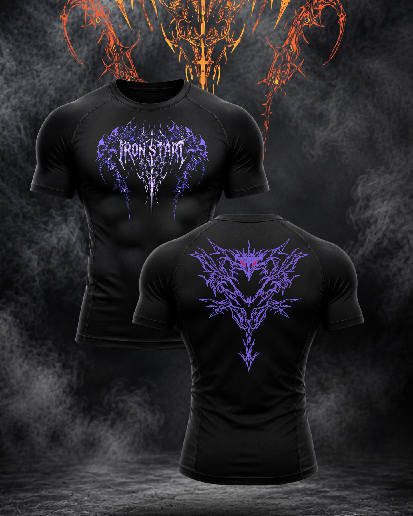 IRONDRAG VIOLET  COMPRESSION T-SHIRT