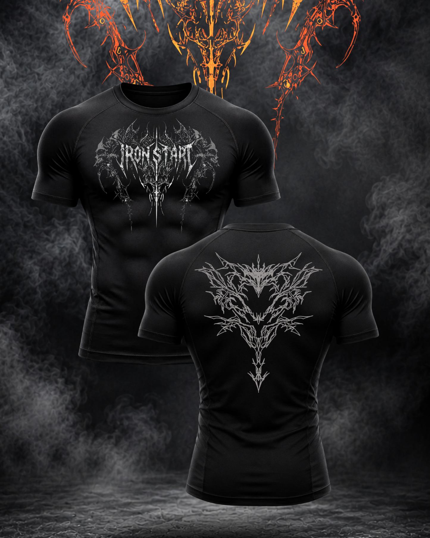 IRONDRAG SILVER COMPRESSION T-SHIRT