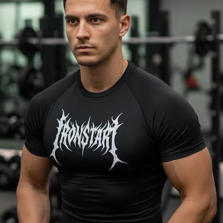 COMPRESSION T-SHIRT BLACK IRON START