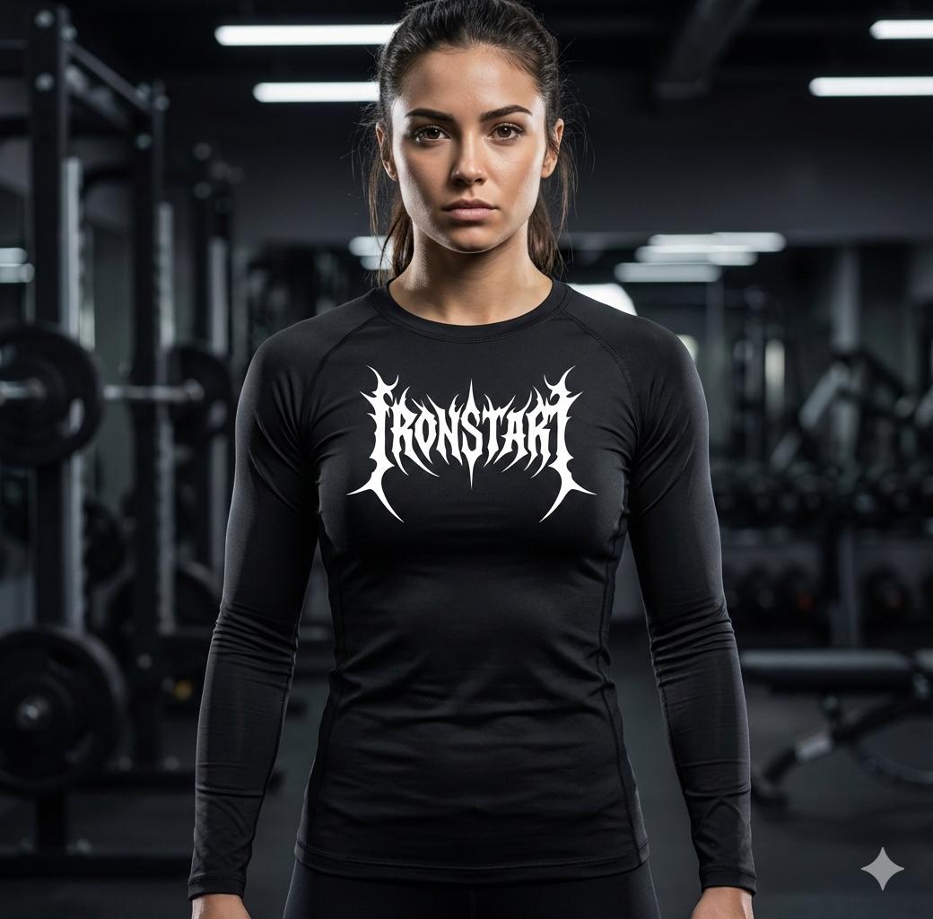 Compression Long Sleeve Shirt iron start femal