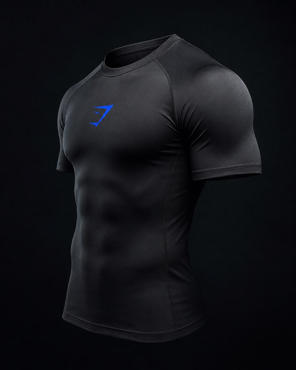 COMPRESSION T-SHIRT GYM SHARK